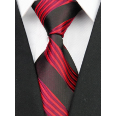 stropdas zwart rode streep